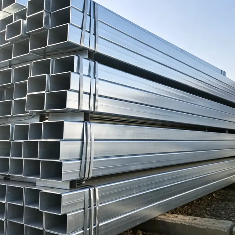 Hot dip Galvanized Seamless Square dan Tiub Keluli Segi Empat